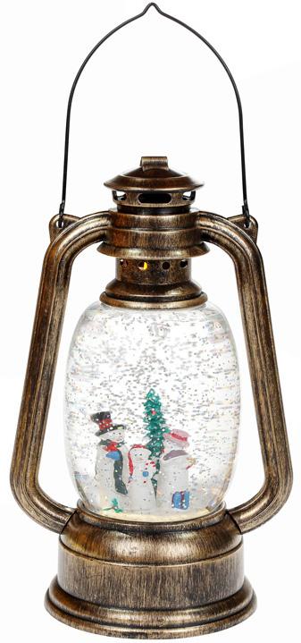 

Новогодний декоративный фонарь Трио снеговиков 24см с LED подсветкой, подвесной Bona BD-882-101