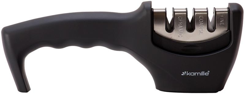 

Точилка для ножей Kamille 20.5х5х7см с тремия видами точил Kamille KM-5705