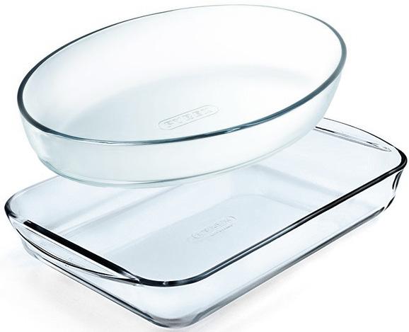 

Набор 2 формы для выпечки Pyrex Essentials 30х21см, 35х23см, жаропрочное стекло PYREX UK-900S030