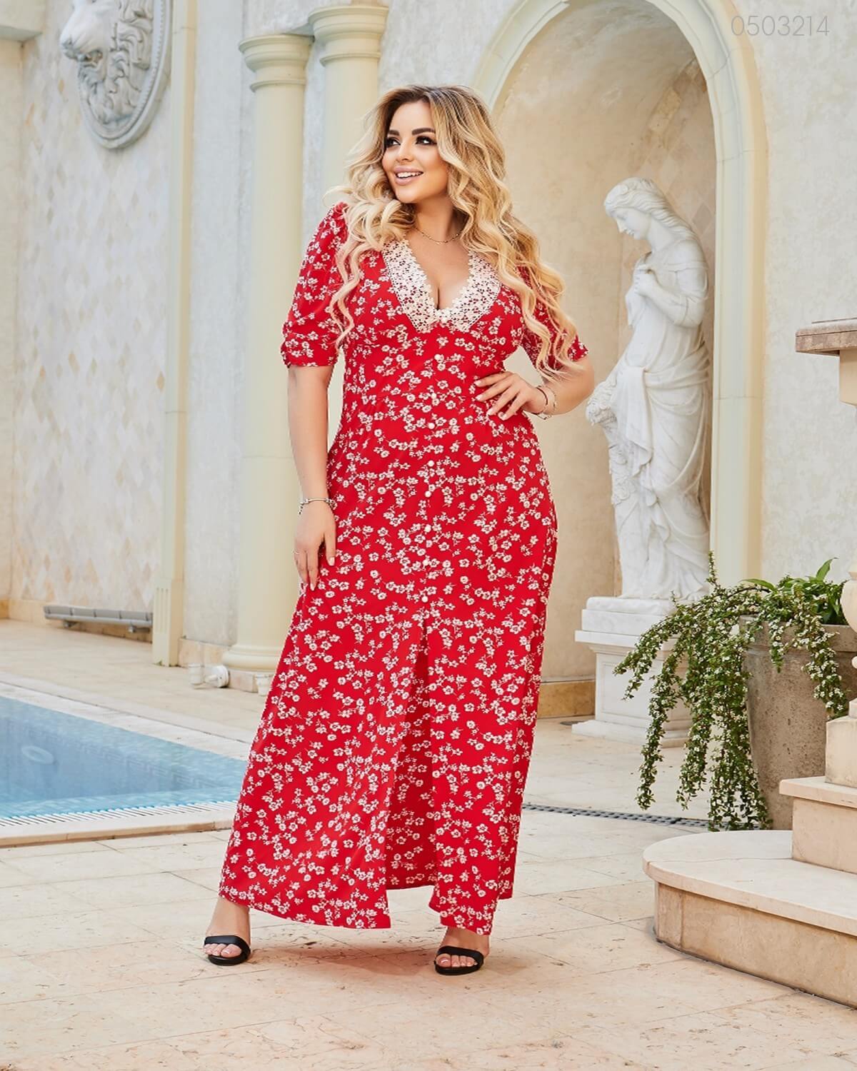 

Платье PEONY Миккели 50 красный
