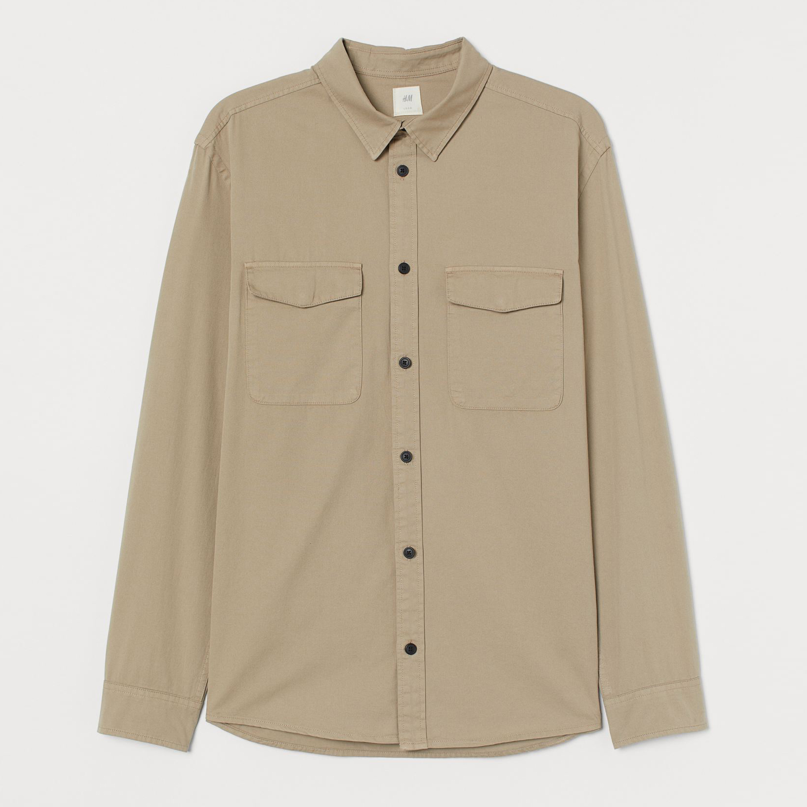 

Рубашка H&M 2705-8200651 M Бежевая