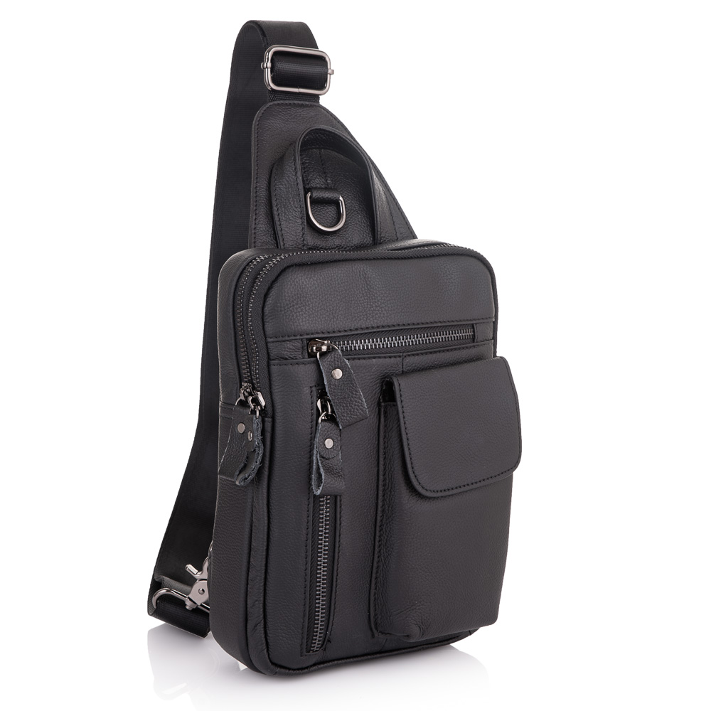 

Мужской кожаный рюкзак Buffalo Bags 17,5х25х5,5 см Черный 000153230