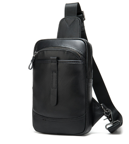

Мужская кожаная сумка Buffalo Bags 15х25х5 см Черный 000153245