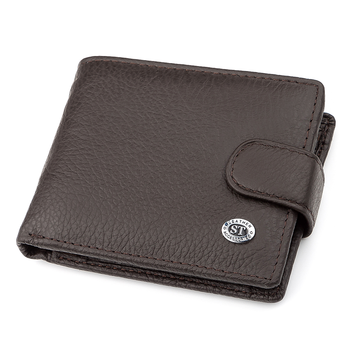 

Мужской кожаный кошелек ST Leather 10,5х8,5х2,5 см Коричневый 000154910