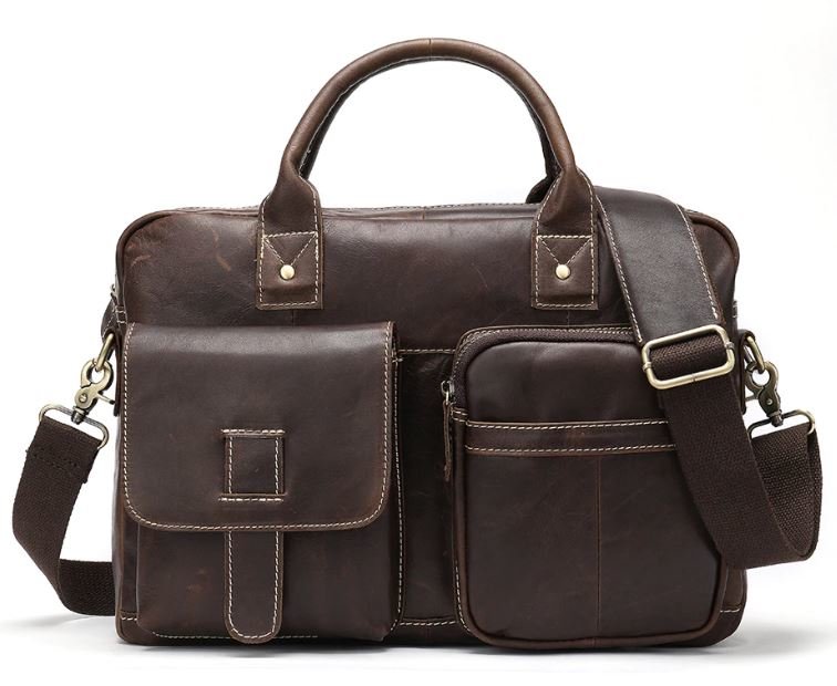 

Мужская кожаная сумка Vintage 37,5х27,5х8 см Коричневый 000154371