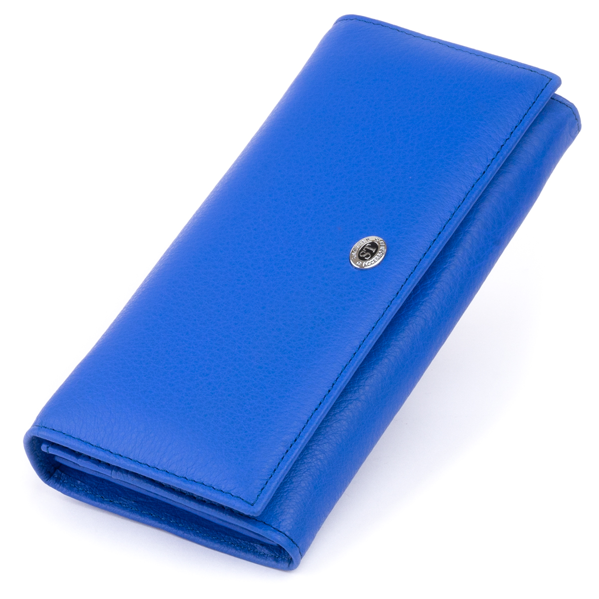 

Женский кожаный кошелек ST Leather 18,5х9х2 см Синий 000155099