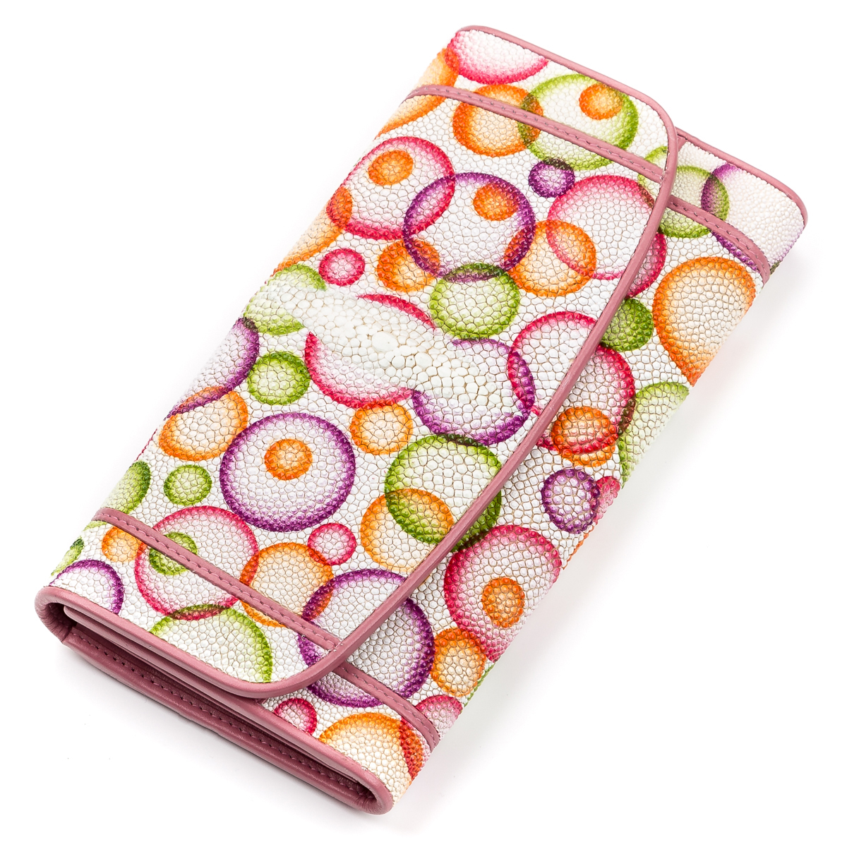 

Женский кожаный кошелек STINGRAY LEATHER 19х10,5 см Разноцветный 000155306