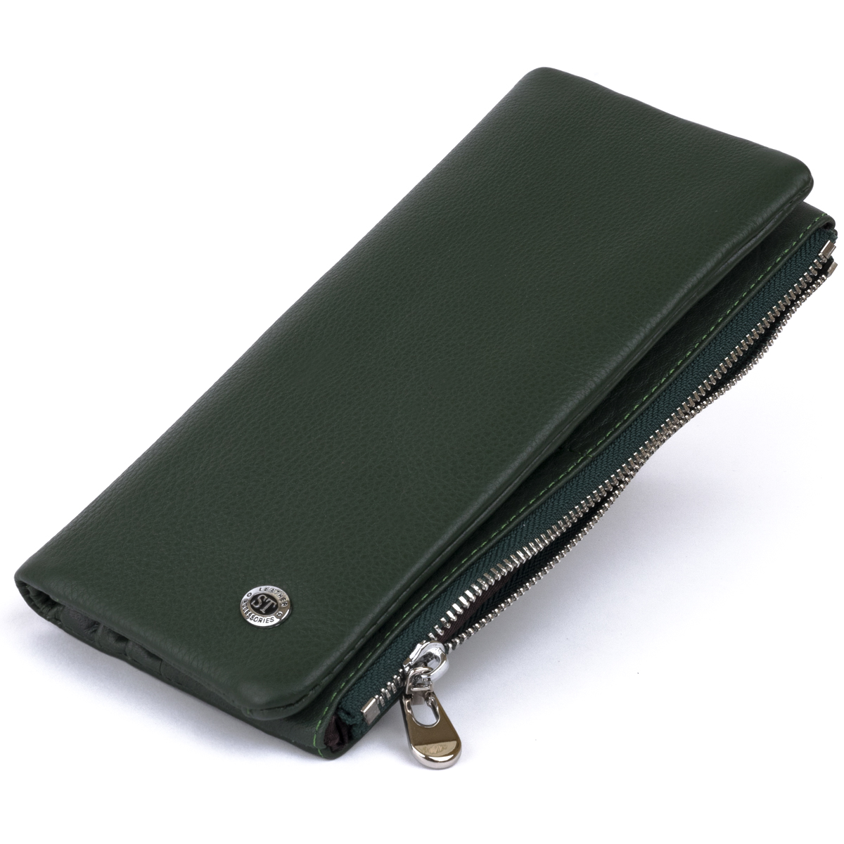 

Женский кожаный кошелек ST Leather 18,5х9х1,5 см Зеленый 000155875