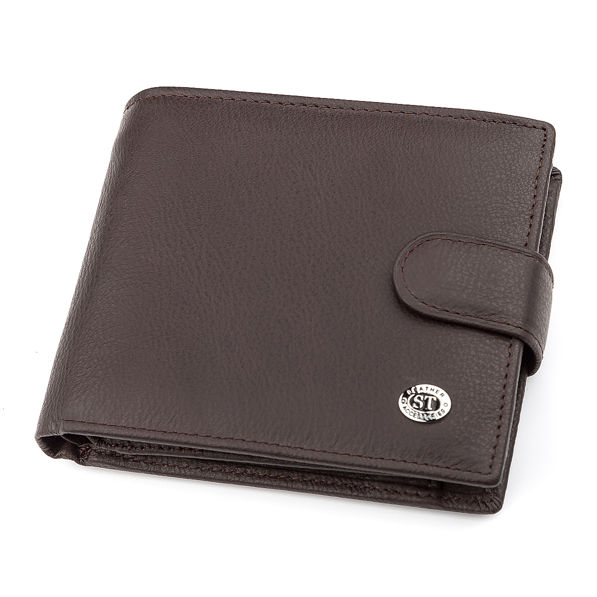 

Мужской кожаный кошелек ST Leather 12х10х3 см Коричневый 000154898