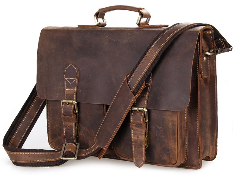 

Мужской кожаный портфель Vintage 39,5х29,5х7,5 см Коричневый 000154688
