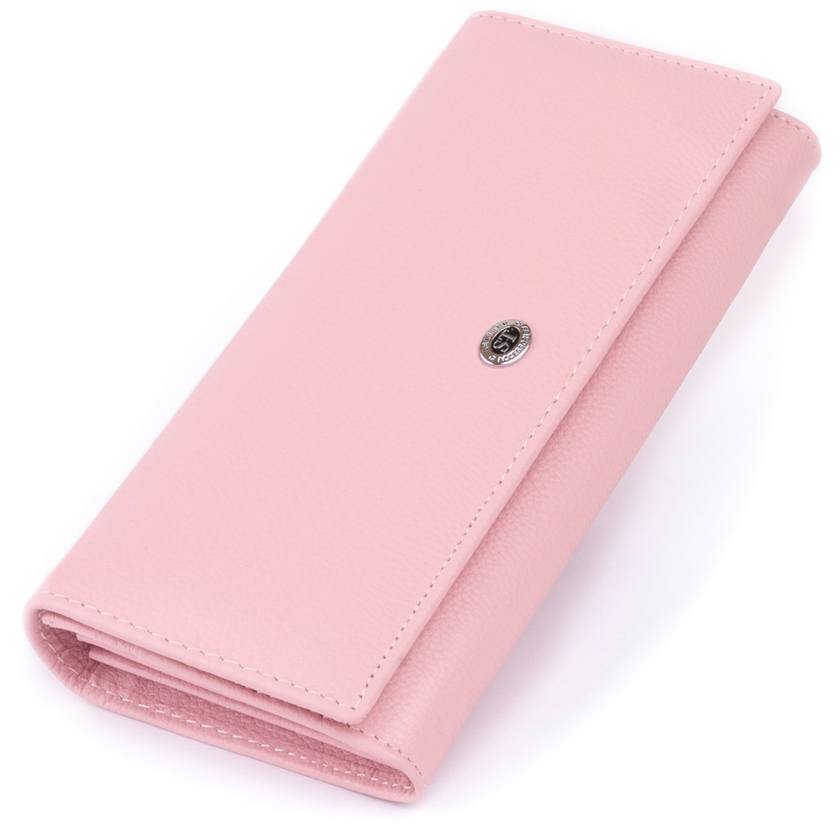 

Женский кожаный кошелек ST Leather 18,5х9х2 см Розовый 000155097