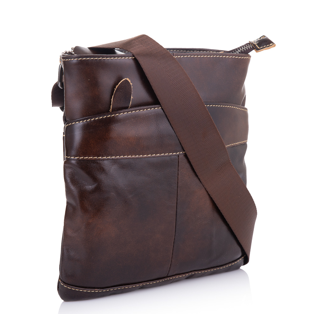 

Мужская кожаная сумка Buffalo Bags 23х25х2 см Коричневый 000153226