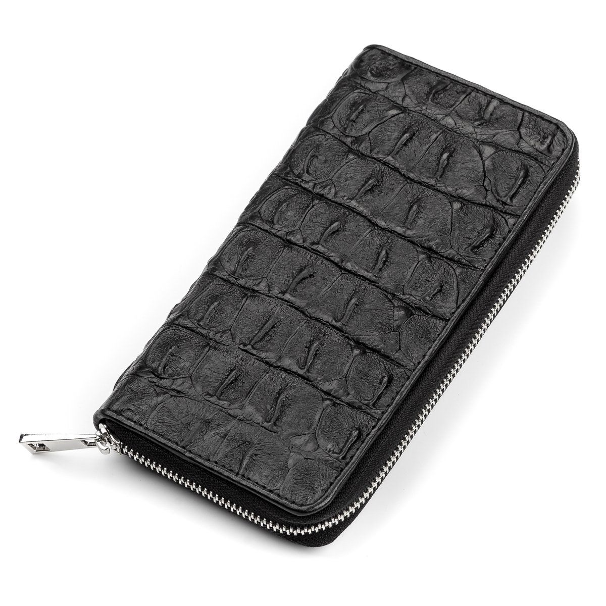 

Мужской кожаный клатч-кошелек CROCODILE LEATHER 19х9,5 см Черный 000155072