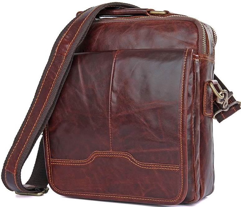 

Мужская кожаная сумка Vintage 21х25х5,5 см Коричневый 000154323