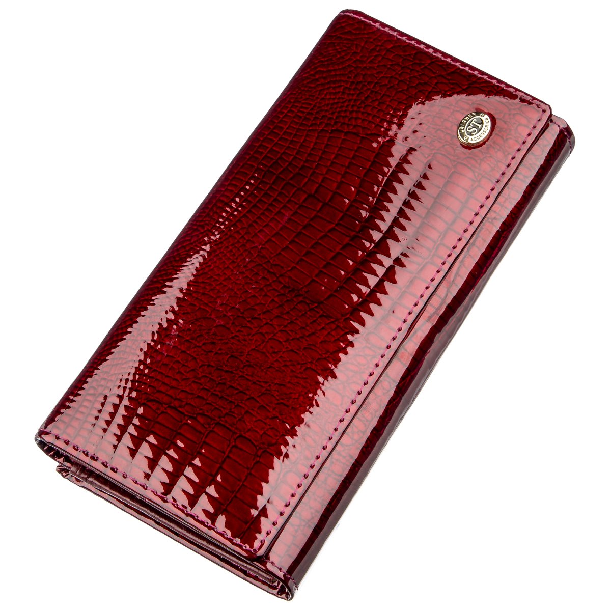 

Женский кожаный кошелек ST Leather 18х9,5 см Бордовый 000154395