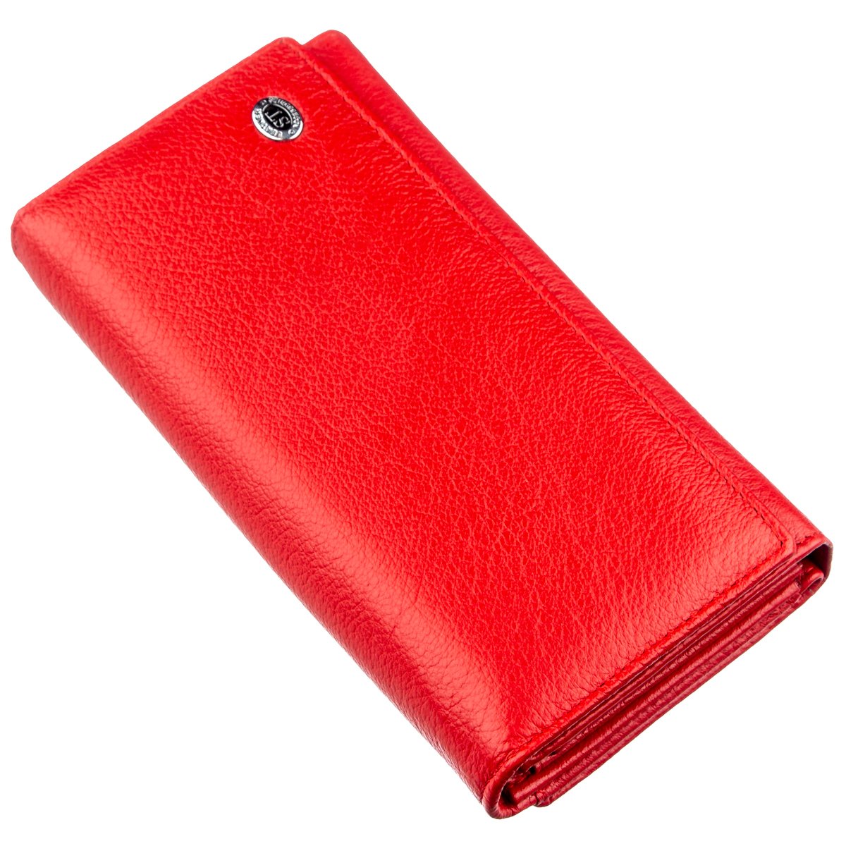 

Женский кожаный кошелек-визитница ST Leather 17х9 см Красный 000153889
