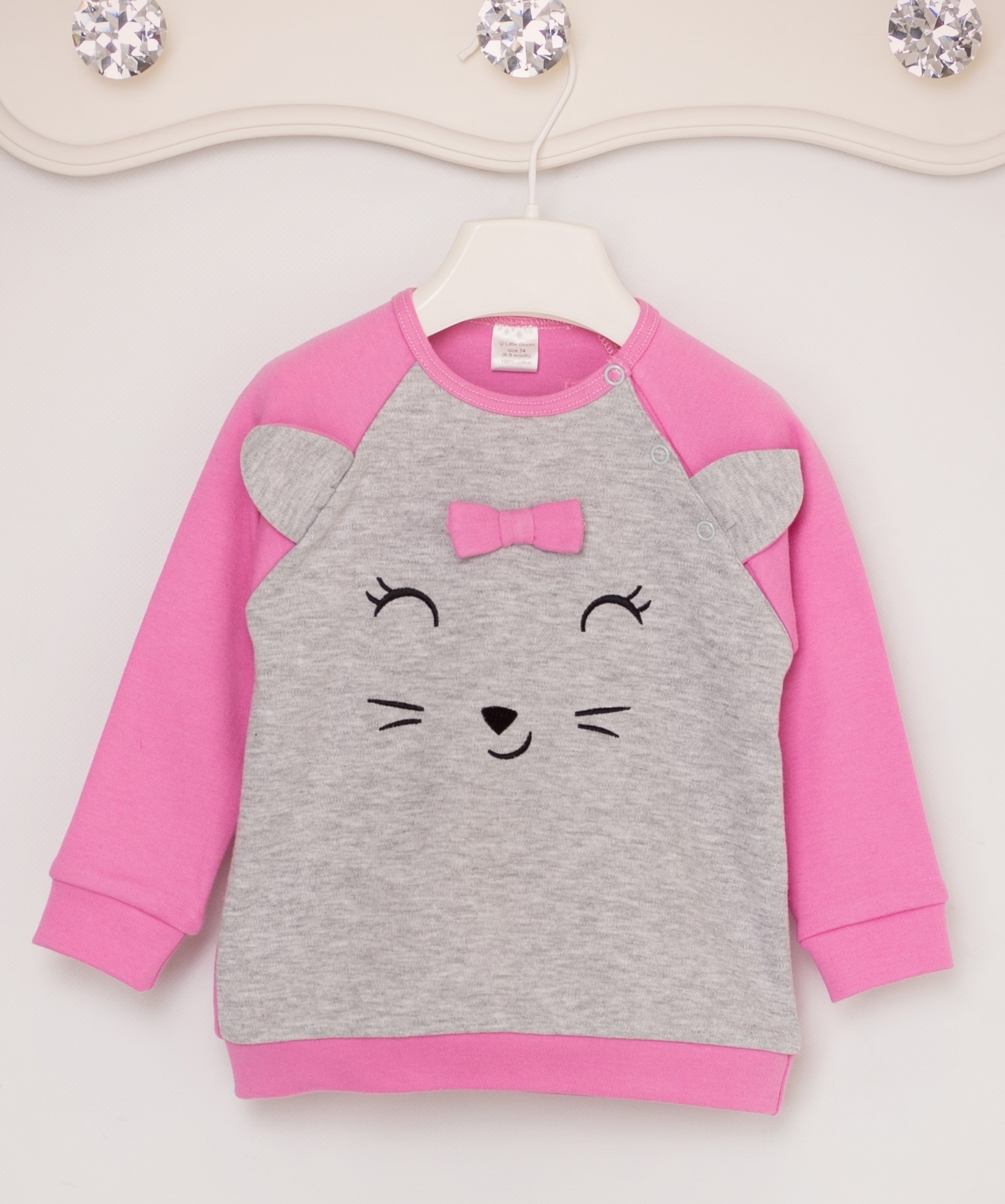 

Кофточка с ушками Little Bloom Мышонок для девочки р-р 80