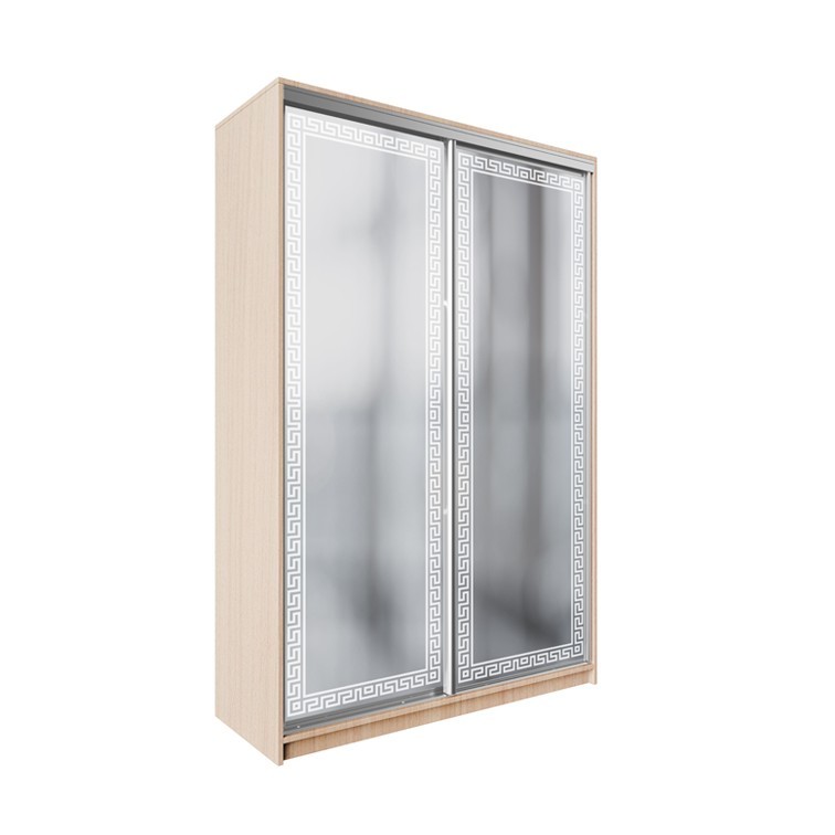 

Шкаф-купе ДЕКОР SM02 Р0263 Зеркало 240 x 200 x 60 см двухдверный Дуб молочный