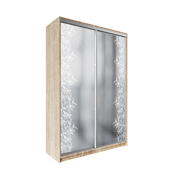 

Шкаф-купе ДЕКОР SM02 Р0217 Зеркало 240 x 200 x 60 см двухдверный Дуб сонома