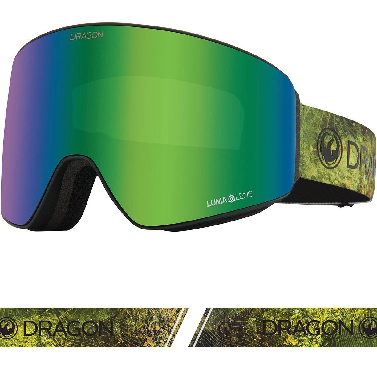 

Безоправные горнолыжные очки Dragon PXV Terra Firma с удобным чехлом со сменными линзами Lumalens Green Ion + Lumalens Amber (DR21-382806534309)