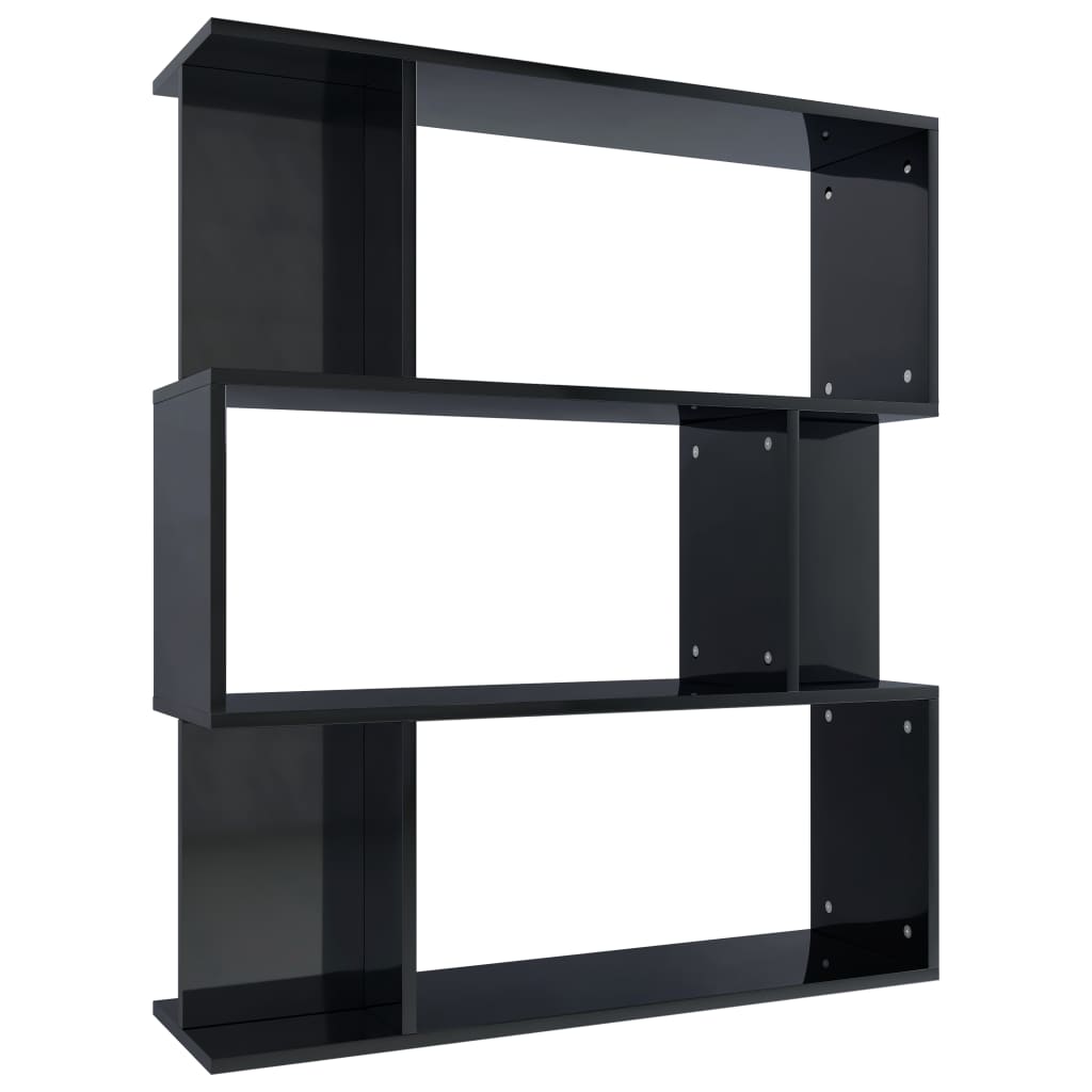 

Стелаж Shumee глянцевий 80x24x96 см чорний 800088