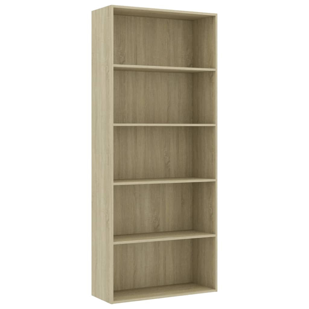 

Книжкова шафа Shumee дуб Сонома 80x30x189 см ДСП 801029