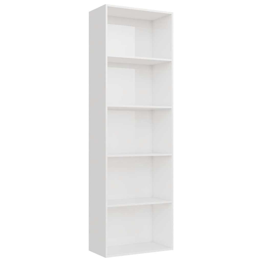 

Книжкова шафа Shumee глянцева 60x30x189 см біла 800996