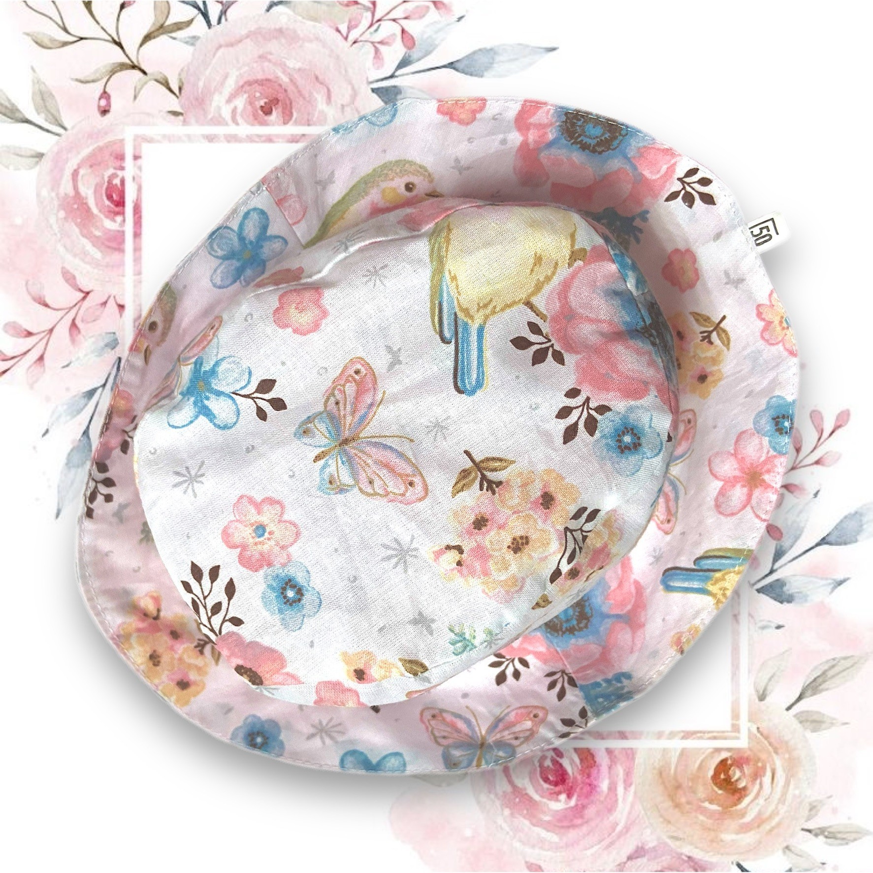 

Панамка детская с птичками двухсторонняя хлопок р. - pd2704, Панамка детская с птичками двухсторонняя хлопок р. 44-56 pd2704