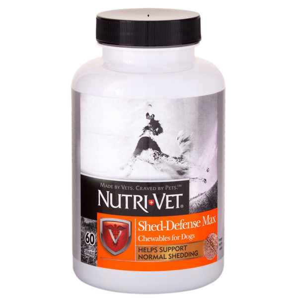 

Витамины для шерсти собак с Омега-3 Nutri-Vet Shed Defense 60 табл.