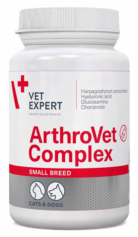 

Добавка для суставов и хрящей Артровет ArthroVet Complex Small Breed VetExpert для кошек и собак 60 капс.