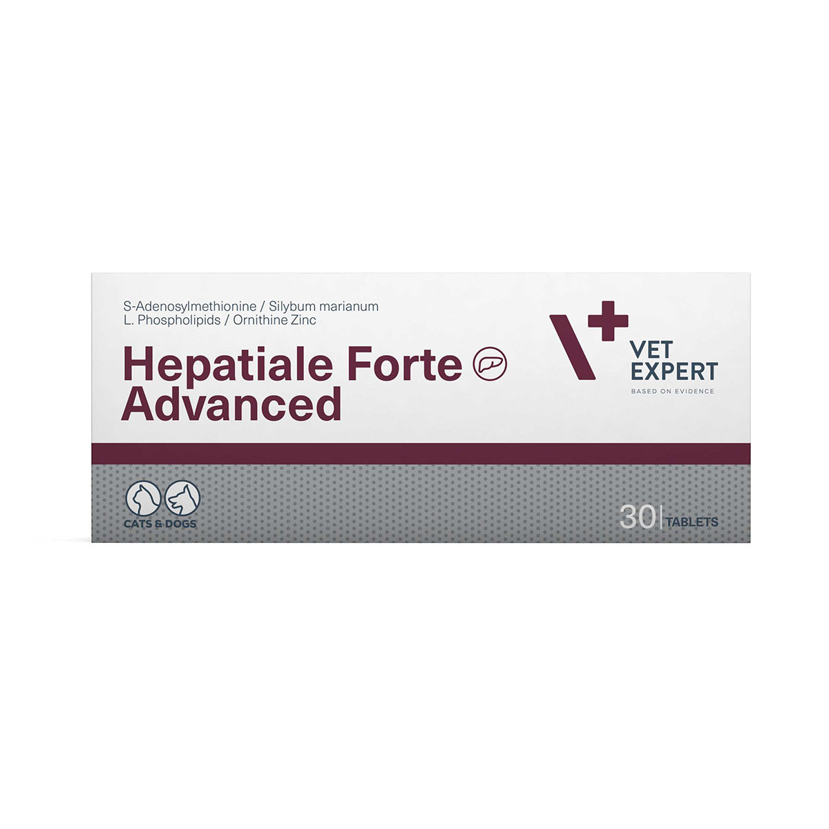 

Добавка для здоровья печени Гепатиале Форте Hepatiale Forte Advanced VetExpert для кошек и собак 30 табл.