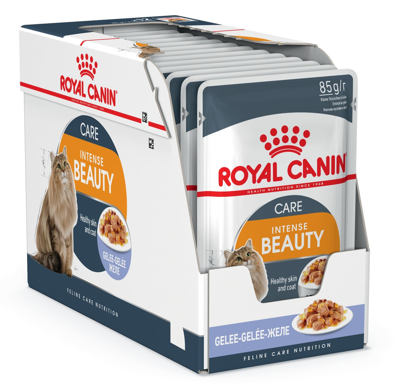 

Влажный корм для кошек для здоровой кожи и красивой шерсти Royal Canin Intense Beauty в желе блок 85 г*12 шт.