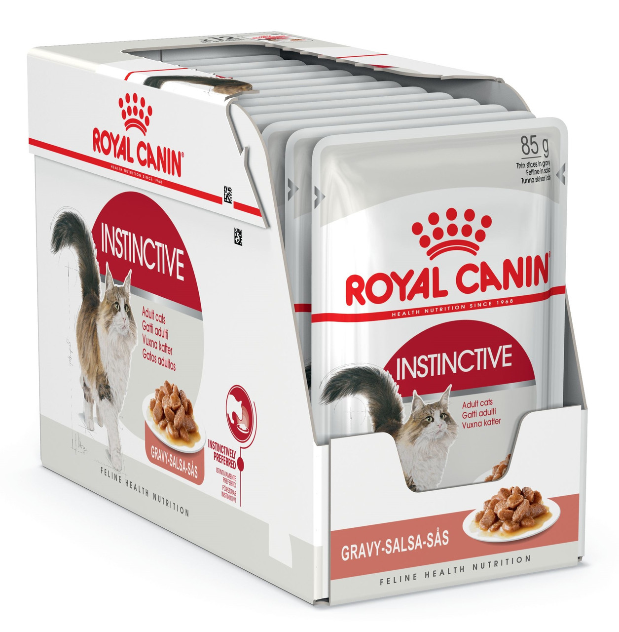 

Влажный корм для кошек Royal Canin Instinctive кусочки в соусе блок 85 г*12 шт.