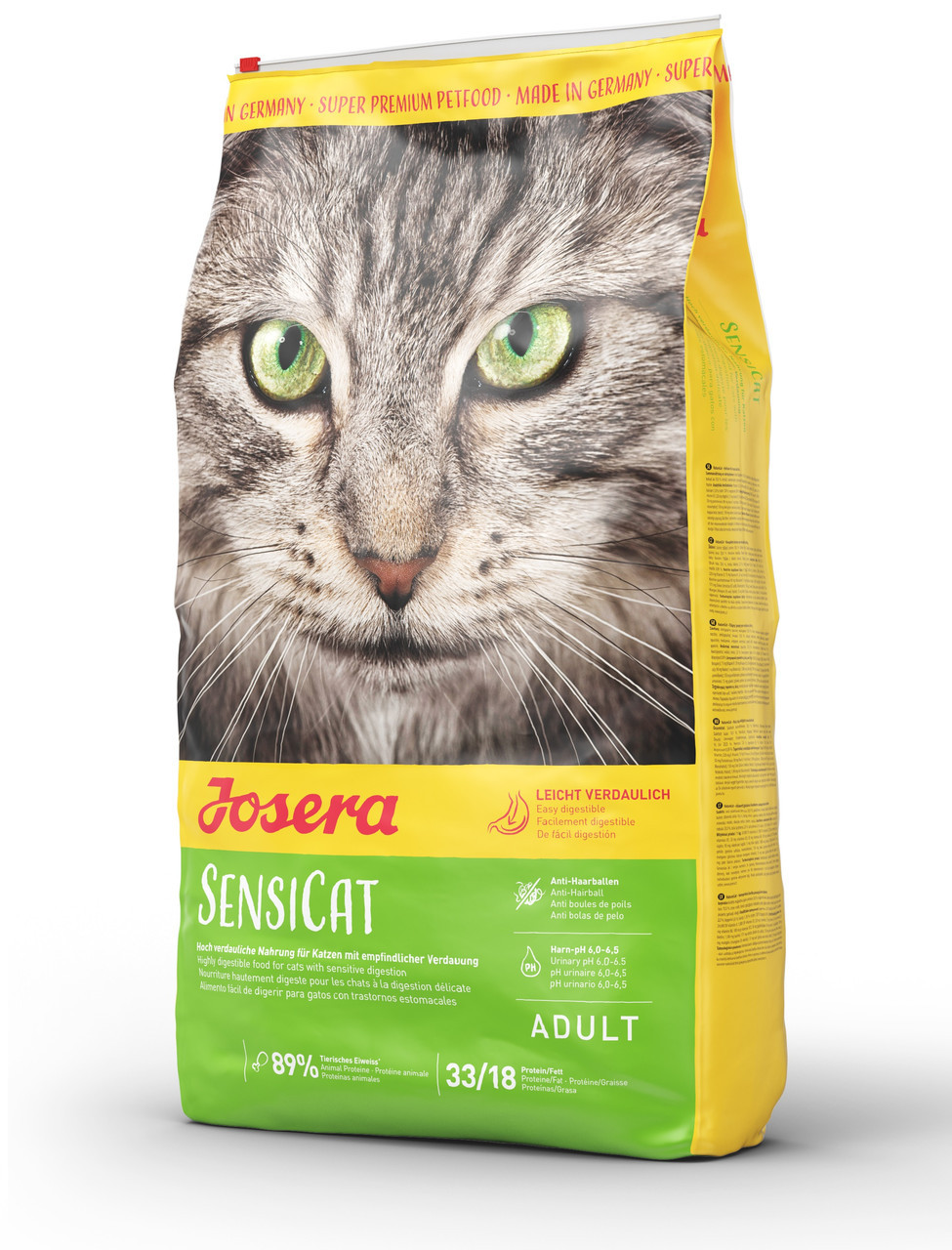 

Cухой корм для взрослых кошек с чувствительным пищеварением Josera SensiCat 10 кг