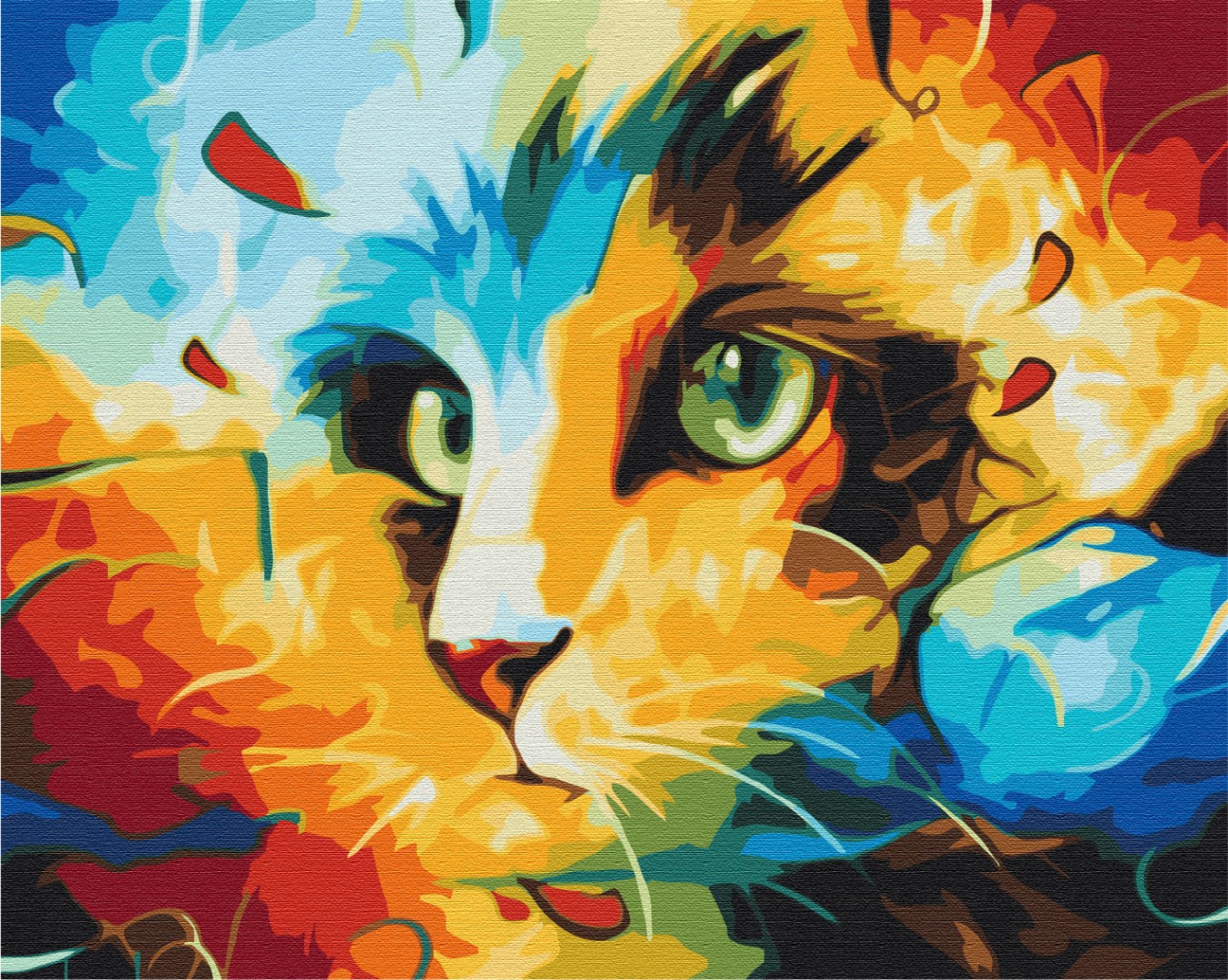 

Картина по номерам TakProsto Кот в ярких красках 40x50см