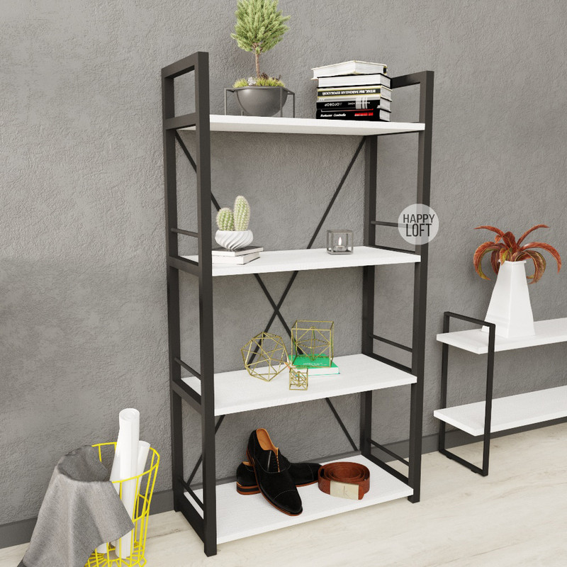 

Этажерка LoftMLT E103 120x60x28 ЛДСП Белый Элит 16мм