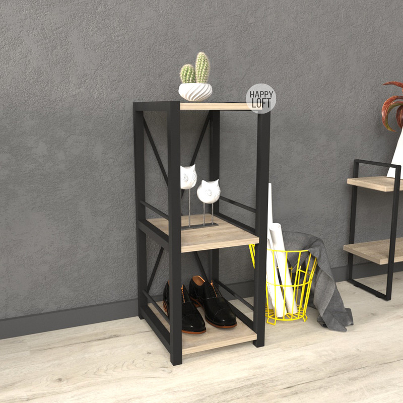 

Этажерка LoftMLT E102 70x34x28 ЛДСП Дуб Сонома 16мм