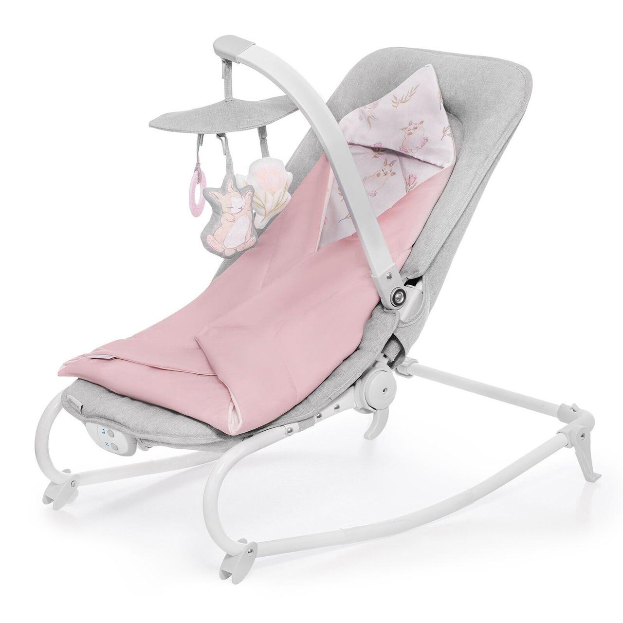 

Шезлонг-качалка Kinderkraft Felio 2020 Peony Rose