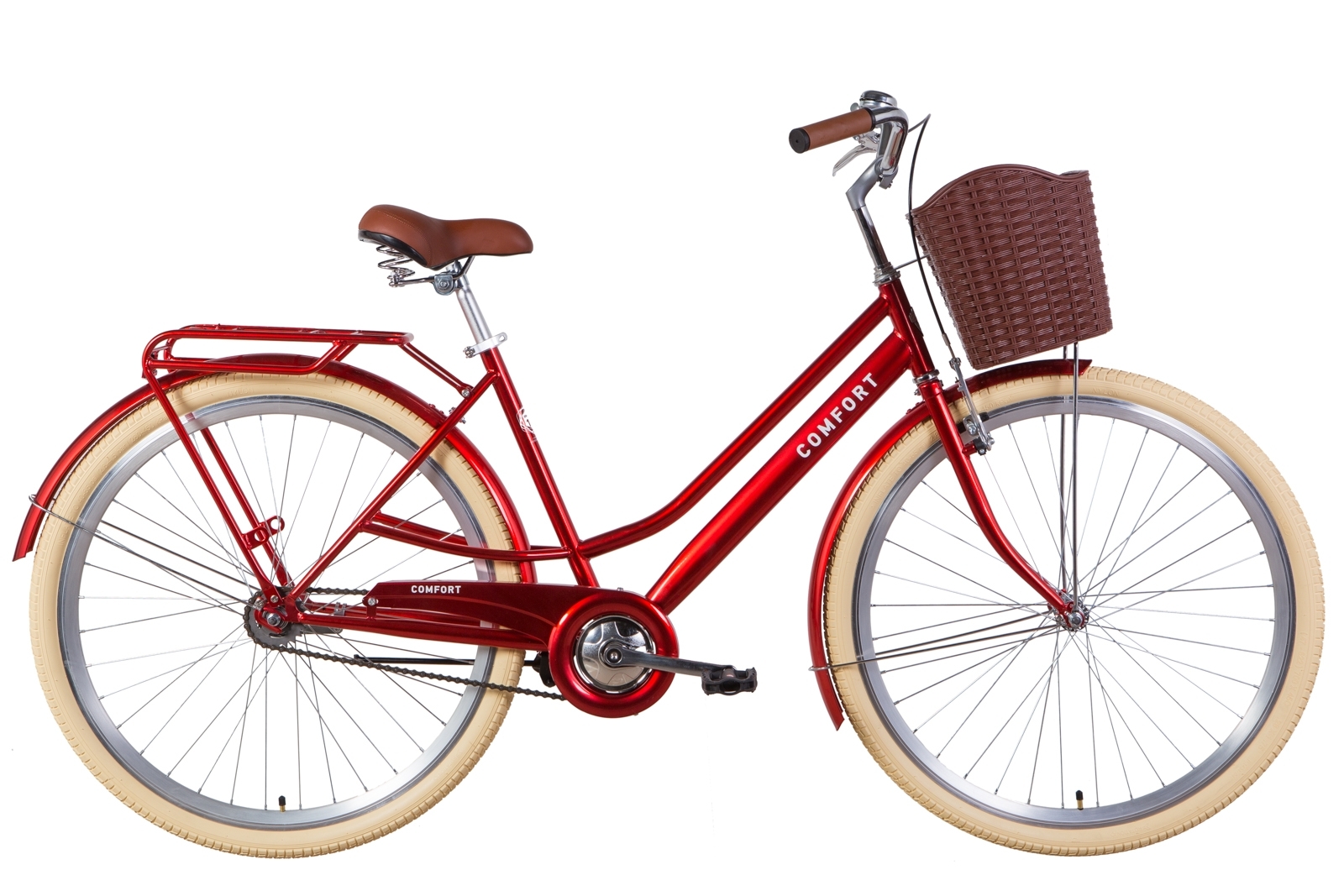 

Велосипед 28" Dorozhnik COMFORT FEMALE Velosteel рубиновый 2021