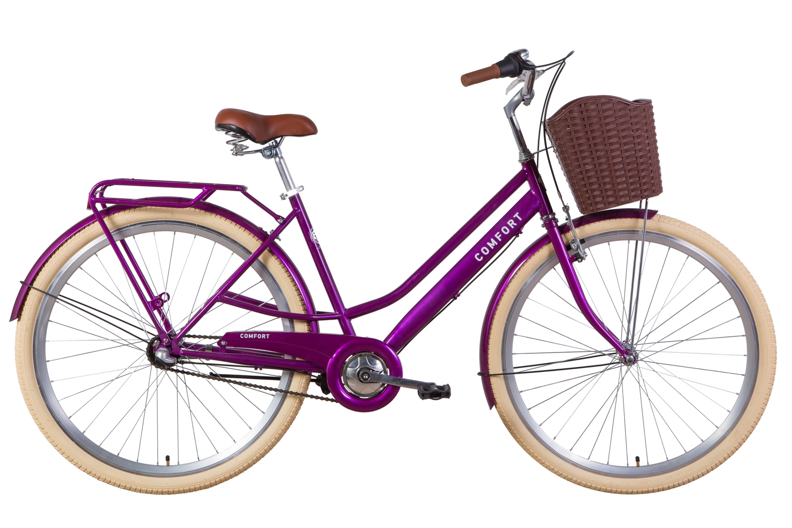 

Велосипед 28" Dorozhnik COMFORT FEMALE планет. фиолетовый 2021