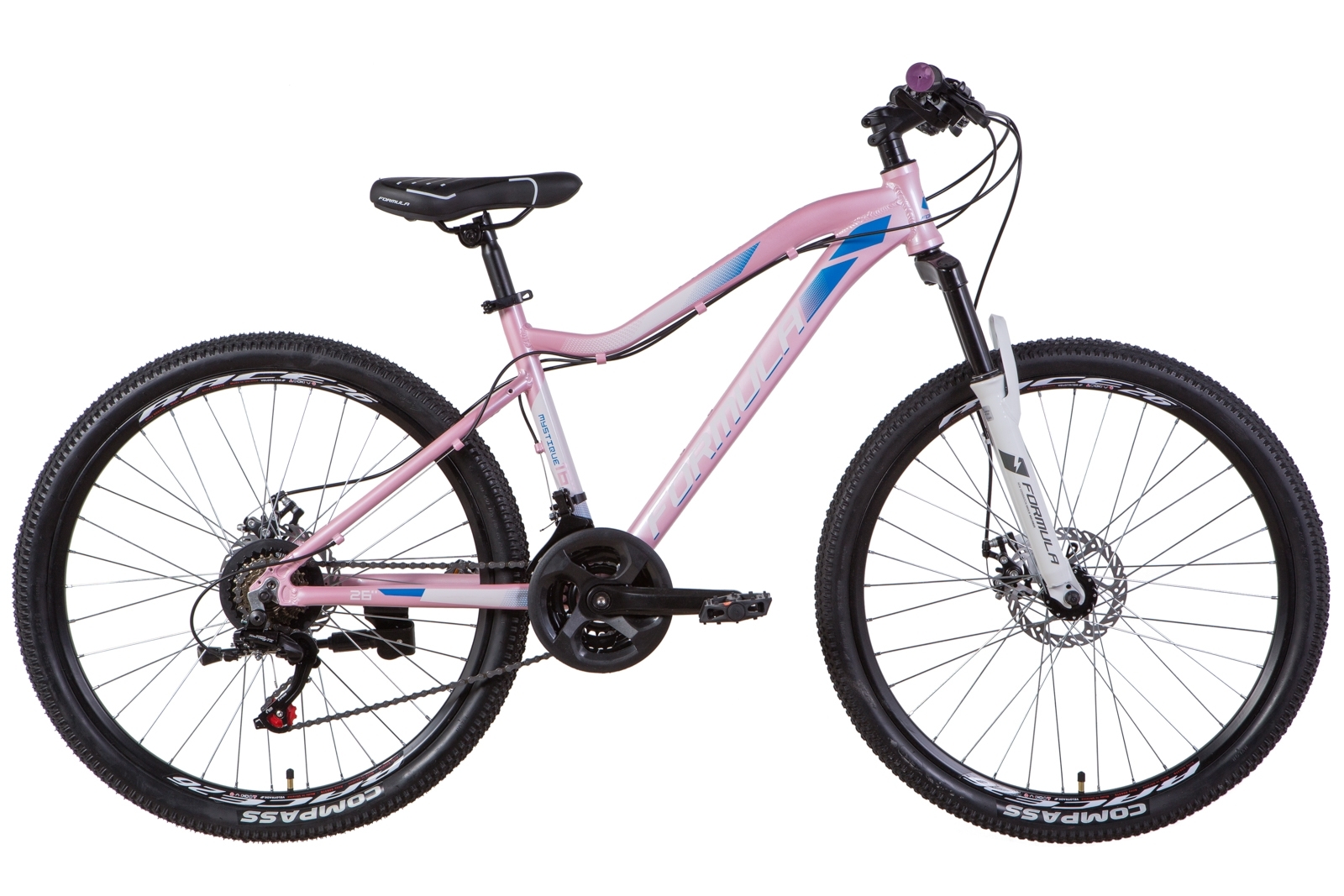 

Велосипед 26" Formula MYSTIQUE 1.0 DD светло-фиолетовый с синим 2021