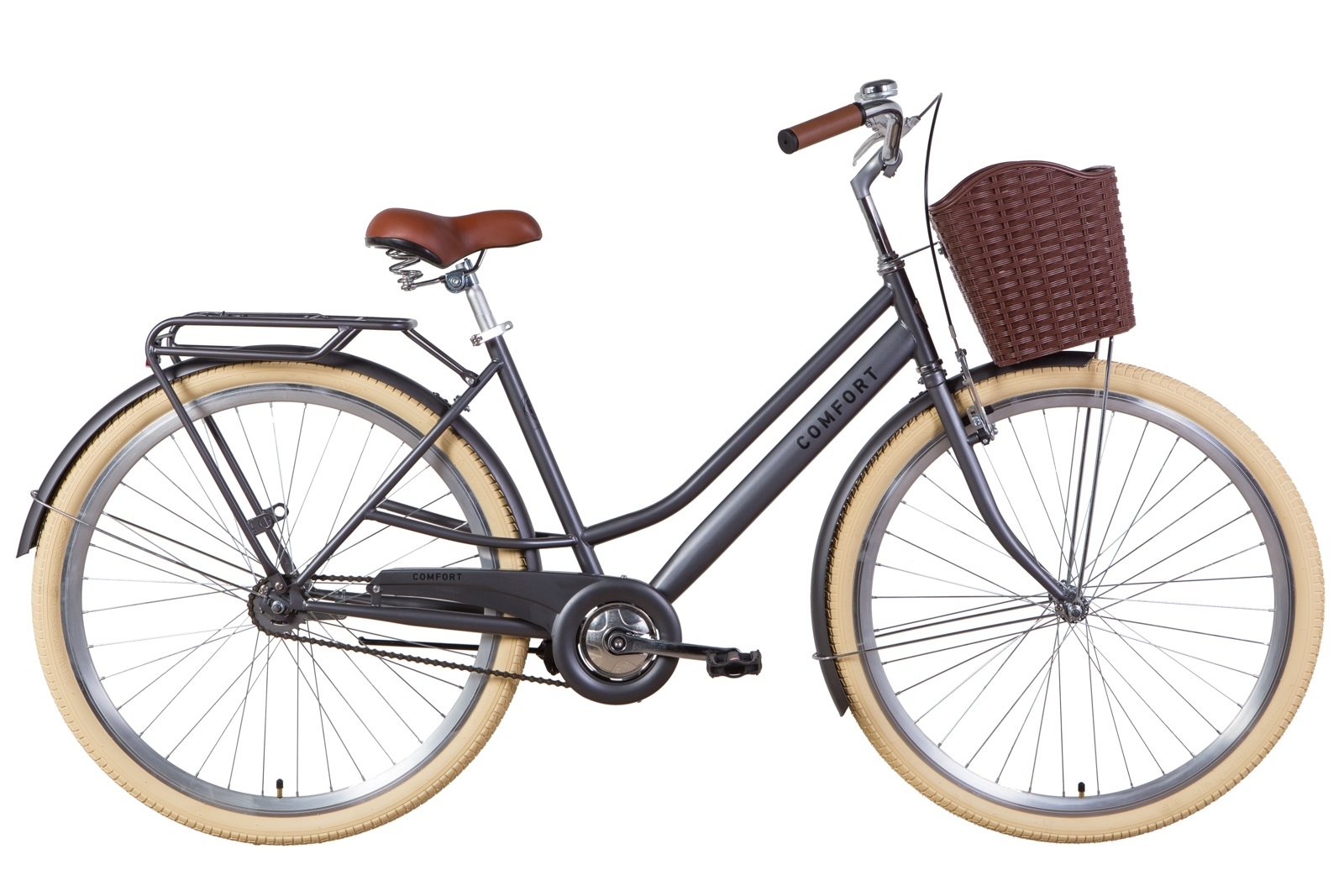 

Велосипед 28" Dorozhnik COMFORT FEMALE Velosteel антрацитовый (м) 2021