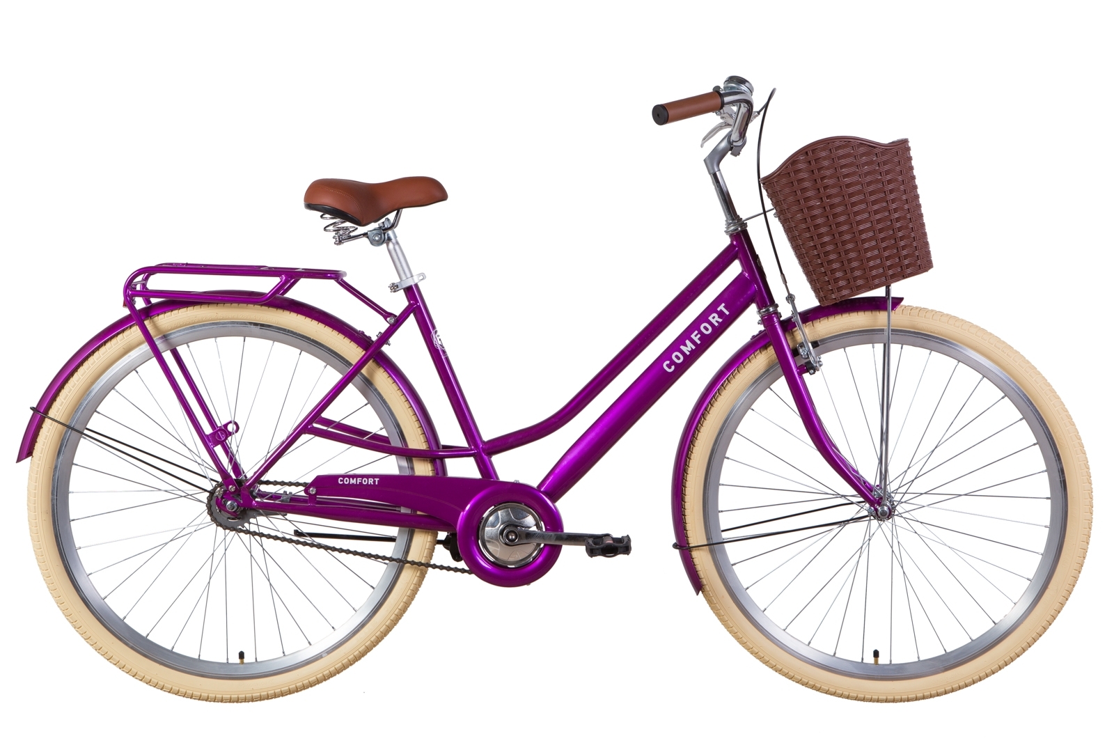 

Велосипед 28" Dorozhnik COMFORT FEMALE Velosteel фиолетовый 2021