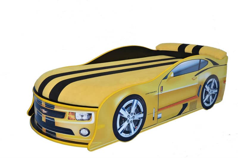 

Кровать машина Mebelkon Камаро М1 150х70 Желтый
