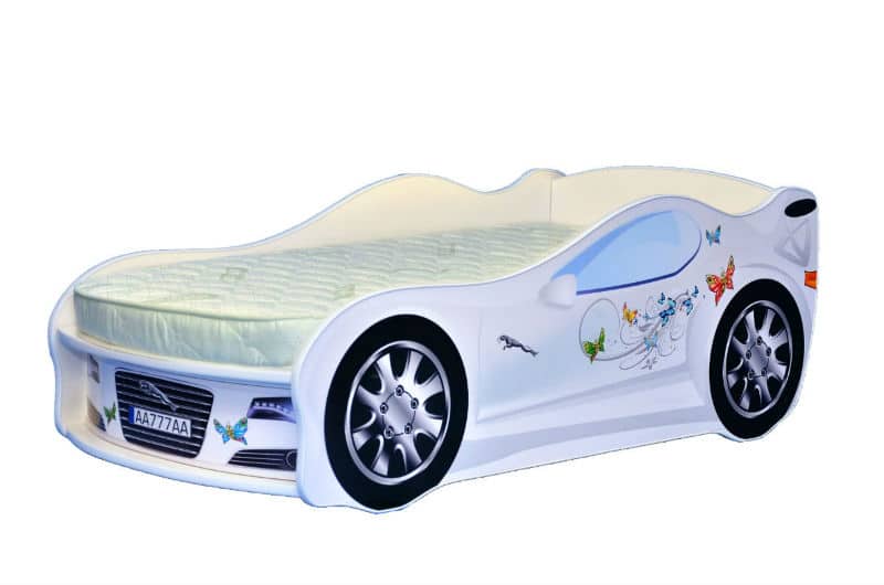 

Кровать машина Mebelkon Ягуар М1 170х80 Белый