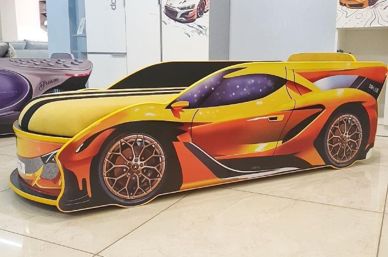 

Кровать машина Mebelkon Ламборджини Дримс 170х80 Желтый