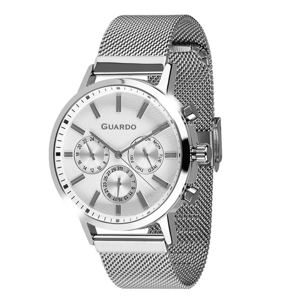 

Часы наручные Guardo 012077-1 Silver-White