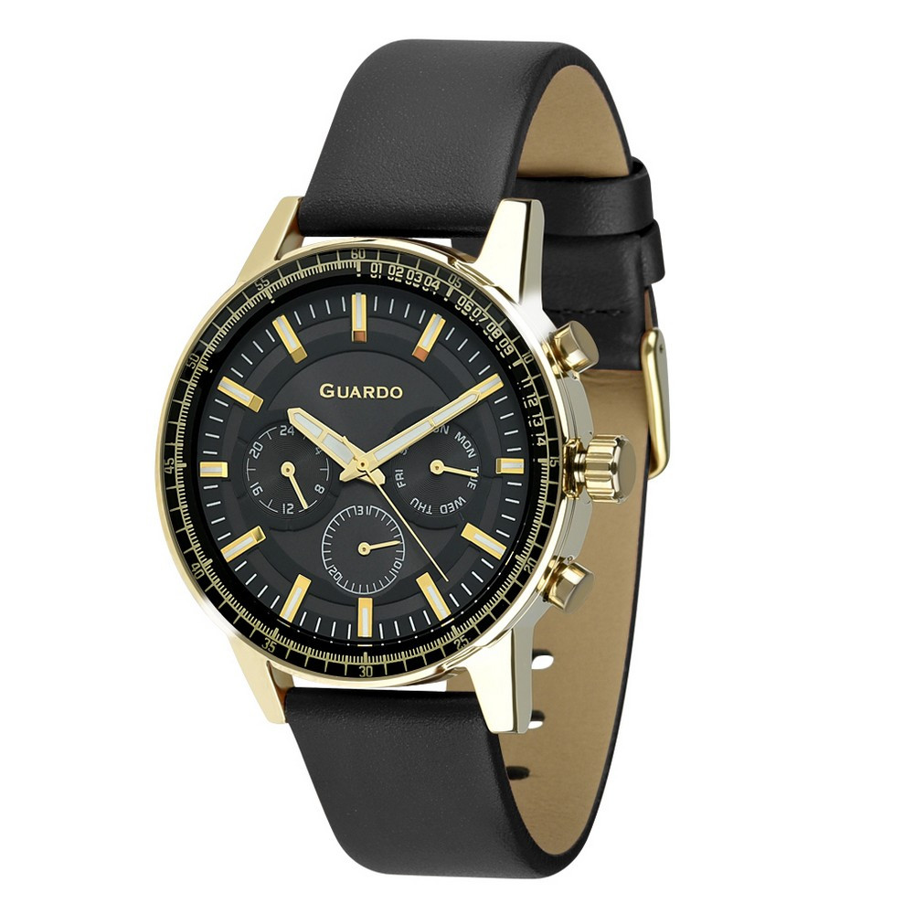 

Часы наручные Guardo 012287-4 Black-Gold