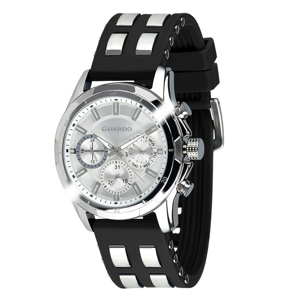 

Часы наручные Guardo B01113-2 Black-Silver-White