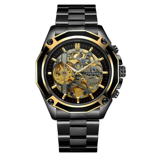 

Часы наручные Forsining 8130 Black-Gold